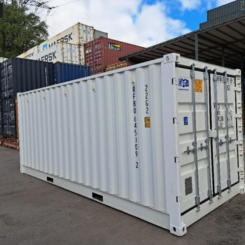 20 Fuß Open Side One Way Lagercontainer RAL 9010