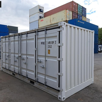 20 Fuß Open Side One Way Lagercontainer RAL 9010