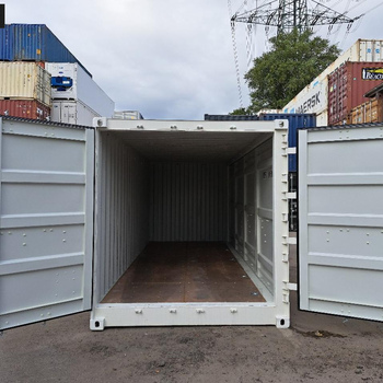 20 Fuß Open Side One Way Lagercontainer RAL 9010