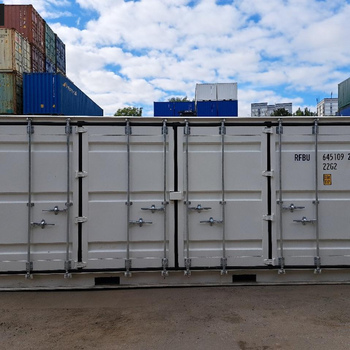 20 Fuß Open Side One Way Lagercontainer RAL 9010
