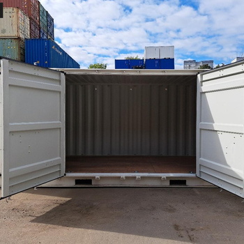 20 Fuß Open Side One Way Lagercontainer RAL 9010