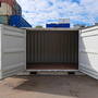 20 Fuß Open Side One Way Lagercontainer RAL 9010