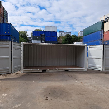 20 Fuß Open Side One Way Lagercontainer RAL 9010