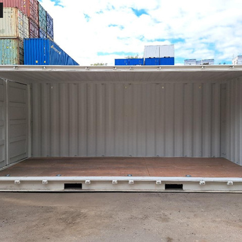 20 Fuß Open Side One Way Lagercontainer RAL 9010
