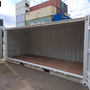 20 Fuß Open Side One Way Lagercontainer RAL 9010