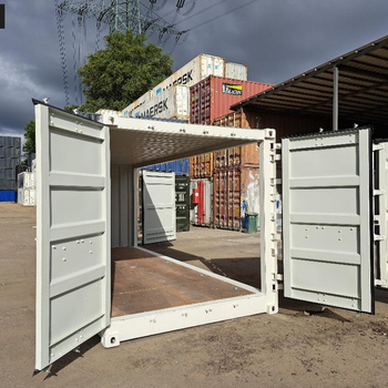 20 Fuß Open Side One Way Lagercontainer RAL 9010