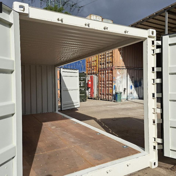 20 Fuß Open Side One Way Lagercontainer RAL 9010