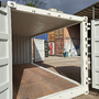 20 Fuß Open Side One Way Lagercontainer RAL 9010