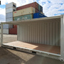 20 Fuß Open Side One Way Lagercontainer RAL 9010