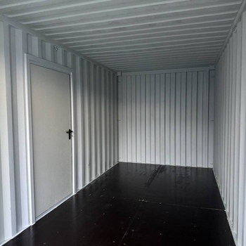 20 Fuß Lagercontainer mit Personentür One Way RAL 7016