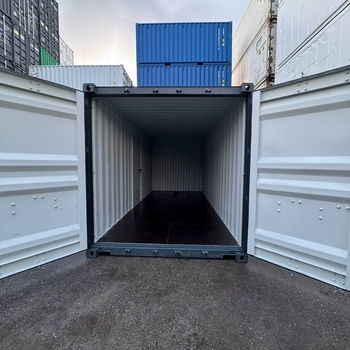20 Fuß Lagercontainer mit Personentür One Way RAL 7016