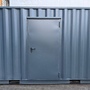 20 Fuß Lagercontainer mit Personentür One Way RAL 7016