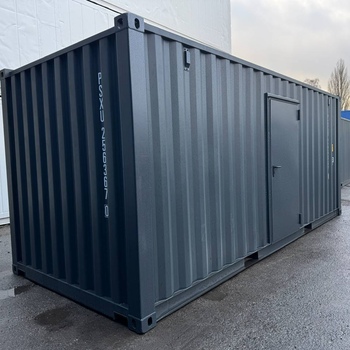 20 Fuß Lagercontainer mit Personentür One Way RAL 7016