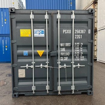 20 Fuß Lagercontainer mit Personentür One Way RAL 7016