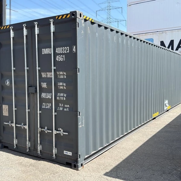 40 Fuß High Cube Lagercontainer, One Way RAL 7016 Bj. 2025