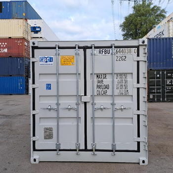 20 Fuß Open Side One Way Lagercontainer RAL 7035