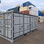 20 Fuß Open Side One Way Lagercontainer RAL 7035