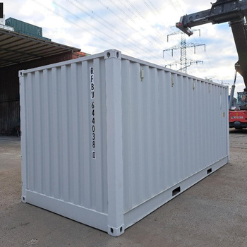 20 Fuß Open Side One Way Lagercontainer RAL 7035