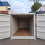 20 Fuß Open Side One Way Lagercontainer RAL 7035