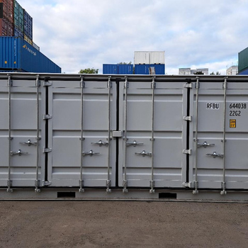 20 Fuß Open Side One Way Lagercontainer RAL 7035