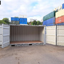 20 Fuß Open Side One Way Lagercontainer RAL 7035