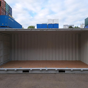 20 Fuß Open Side One Way Lagercontainer RAL 7035