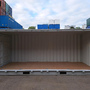 20 Fuß Open Side One Way Lagercontainer RAL 7035