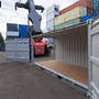 20 Fuß Open Side One Way Lagercontainer RAL 7035