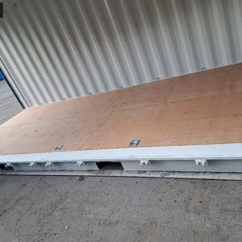 20 Fuß Open Side One Way Lagercontainer RAL 7035