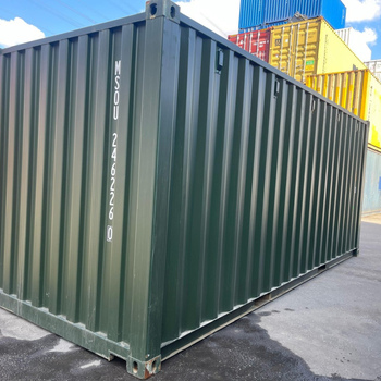 20 Fuß Seecontainer / Lagercontainer One Way RAL 6007