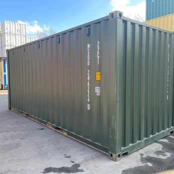 20 Fuß Seecontainer / Lagercontainer One Way RAL 6007