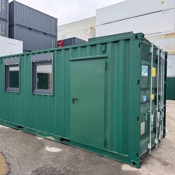 20 Fuß Lagercontainer ONE WAY mit Fenster und Personentür