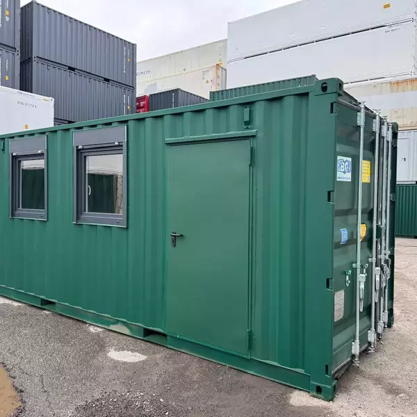 20 Fuß Lagercontainer ONE WAY mit Fenster und Personentür