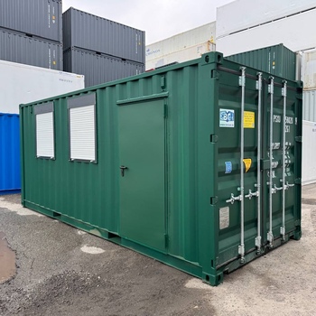 20 Fuß Lagercontainer ONE WAY mit Fenster und Personentür